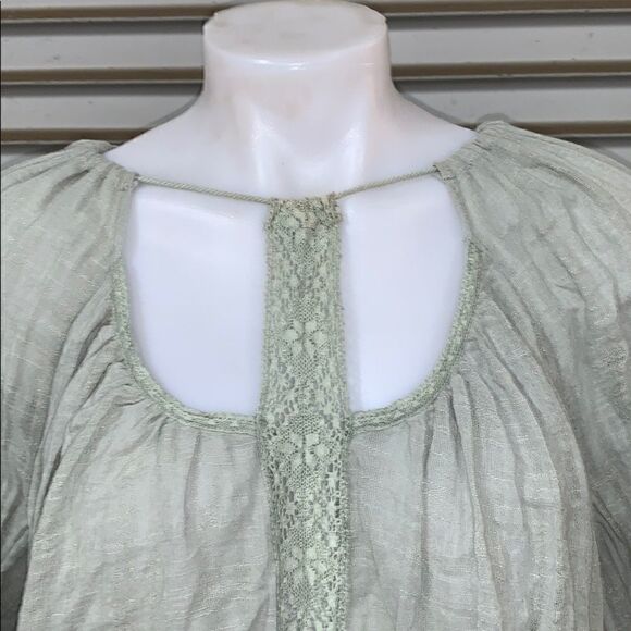 Free People 100% cotton open tie back top - Picture 4 of 7